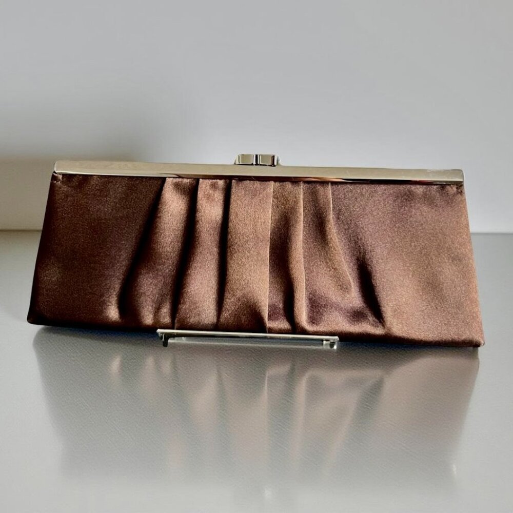 Nitebag | Chocolate Brown | Satin | Formal | Clutch / Shoulder | Evening Bag